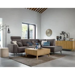 Clearance Hoekbank rechts Davanti pocket HR koudschuim donkergrijs Hoekbank