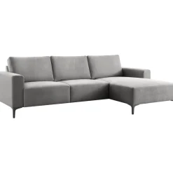 Best Hoekbank rechts Fabria grijs basic comfort Hoekbank