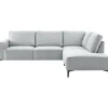 Online Hoekbank rechts Fabria lichtgrijs basic comfort Hoekbank