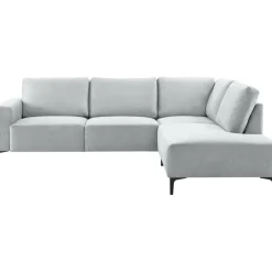 Online Hoekbank rechts Fabria lichtgrijs basic comfort Hoekbank