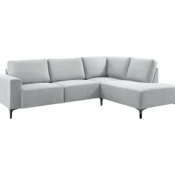 Online Hoekbank rechts Fabria lichtgrijs basic comfort Hoekbank