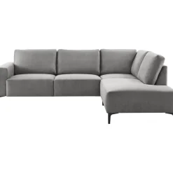 Hoekbank rechts Fabria polyetherschuim grijs Hoekbank