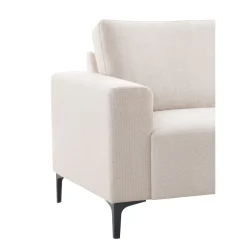 Best Hoekbank rechts Fabria polyetherschuim beige Hoekbank