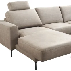 Online Hoekbank rechts Moscato traagschuim beige relaxfunctie Hoekbank
