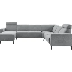 Best Hoekbank rechts Puento gerecycled polyether HR-zitting grijs Hoekbank