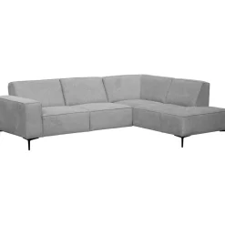 Online Hoekbank rechts Riccione lichtgrijs basic comfort Hoekbank