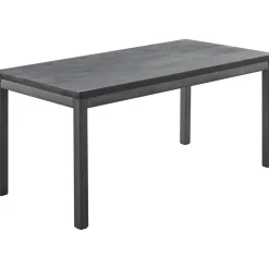 Sale Kindertafel Tratto 110x55 cm rechthoekig mango zwart Woonseries|Bijzettafel