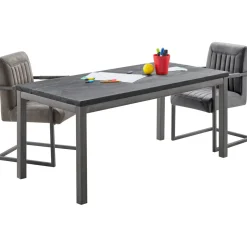 Sale Kindertafel Tratto 110x55 cm rechthoekig mango zwart Woonseries|Bijzettafel