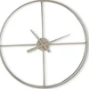 Best Klok Nimar metaal rond 80cm taupe strak dessin 61 Klokken