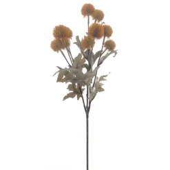 Clearance Kunstbloem Varenzo bol distel oranje Kunstbloemen