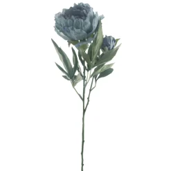 New Kunstbloem Varenzo pioenroos lichtblauw Kunstbloemen