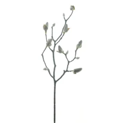 Outlet Kunsttak Varenzo magnolia knop M zwart Kunstbloemen