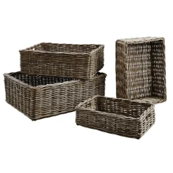 Clearance Mand Cestelli rechthoek XL bruin Opbergen