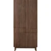 New Opbergkast Arrosto eikenhout 202x90x45 cm Dark Roast Woonseries|Opbergkast