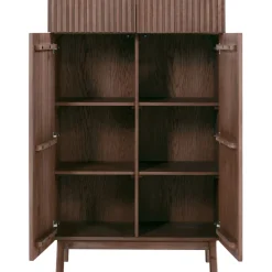New Opbergkast Arrosto eikenhout 148x90x45 cm Dark Roast Woonseries|Opbergkast