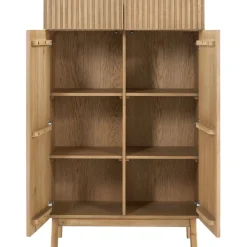 New Opbergkast Arrosto eikenhout 148x90x45 cm light roast Woonseries|Opbergkast