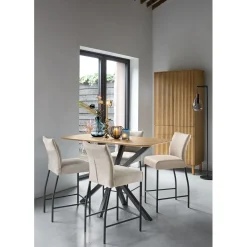 Outlet Opbergkast Arrosto eikenhout 202x90x45 cm light roast Woonseries|Opbergkast