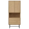 Clearance Opbergkast Belvio (85 Cm) light oak fineer Woonseries|Opbergkast