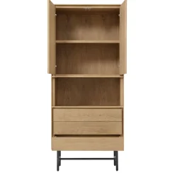 Clearance Opbergkast Belvio (85 Cm) light oak fineer Woonseries|Opbergkast