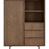 Online Opbergkast Calvo 143x115x045 cm bruin Woonseries|Opbergkast