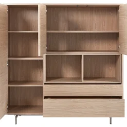Online Opbergkast Famosa bruin 150x150x45 cm Woonseries|Opbergkast