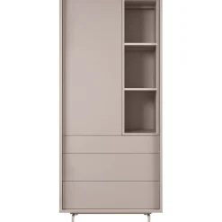 Opbergkast Famosa grijs 187x83x45 cm Woonseries|Opbergkast