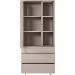 Opbergkast Famosa grijs 187x83x45 cm Woonseries|Opbergkast