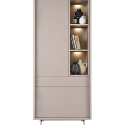 Opbergkast Famosa grijs 187x83x45 cm Woonseries|Opbergkast