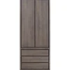 Discount Opbergkast Lavio (86 cm) eiken grafiet Woonseries|Opbergkast