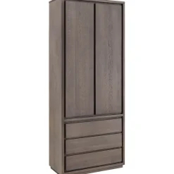 Discount Opbergkast Lavio (86 cm) eiken grafiet Woonseries|Opbergkast
