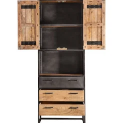 New Opbergkast Mesola (76 Cm) mango natural Woonseries|Opbergkast