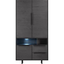 New Opbergkast Nero (190 cm) noir decor Woonseries|Opbergkast