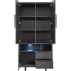 New Opbergkast Nero (190 cm) noir decor Woonseries|Opbergkast