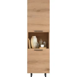 Best Opbergkast Paranno 197x055x42 cm bruin 2 deurs Woonseries|Opbergkast