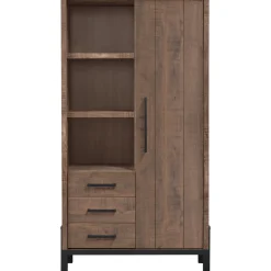 New Opbergkast Ricardi 175x90x45 cm dark mango Woonseries|Opbergkast