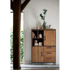 Online Opbergkast Romaro (98 Cm) teak mix Woonseries|Opbergkast