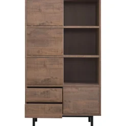 Outlet Opbergkast Spazzare laag (100 Cm) dark mango Woonseries|Opbergkast