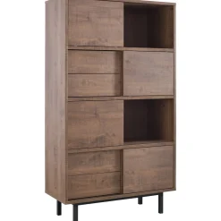 Outlet Opbergkast Spazzare laag (100 Cm) dark mango Woonseries|Opbergkast