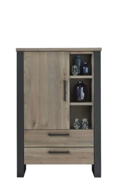 Sale Opbergkast Verato (100 Cm) eiken turf Woonseries|Opbergkast