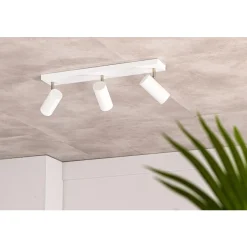 Best Plafondspot Mirare wit metaal 3-spots Plafondlamp