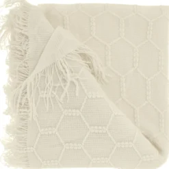 Outlet Plaid Collina 127x152cm wit Plaids|Sierkussens