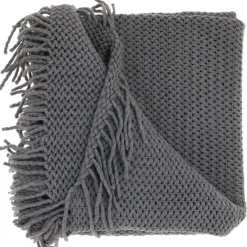 Discount Plaid Gresso 127x152cm donkergrijs Plaids|Sierkussens