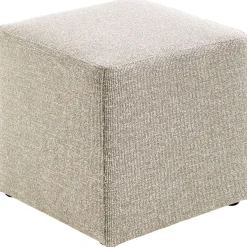 Online Poef Roby 40x40 cm beige vierkant Poefs En Krukjes