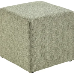 Online Poef Roby 45x45 cm lichtgroen vierkant Poefs En Krukjes