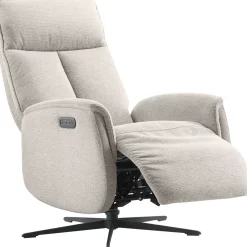 Online Relaxfauteuil Assele elektrisch lichtgrijs Elektrische Fauteuil|Relaxfauteuil