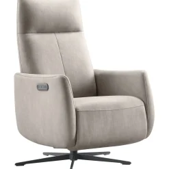 Clearance Relaxfauteuil Lanciare elektrisch lichtgrijs Relaxfauteuil