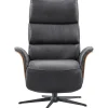Clearance Relaxfauteuil Liri elektrisch zwart Elektrische Fauteuil|Relaxfauteuil
