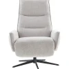 Outlet Relaxfauteuil Livo handmatig verstelbaar lichtgrijs Relaxfauteuil