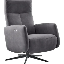Sale Relaxfauteuil Perfini elektrisch verstelbare rug en voetensteun antraciet Elektrische Fauteuil|Relaxfauteuil