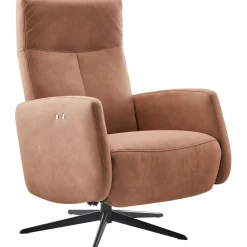 Sale Relaxfauteuil Perfini elektrisch verstelbare rug en voetensteun camel Relaxfauteuil|Elektrische Fauteuil